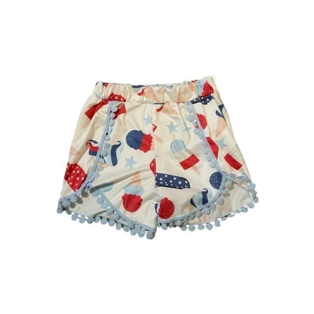 Girls Red, White and Blue Shorts Size M